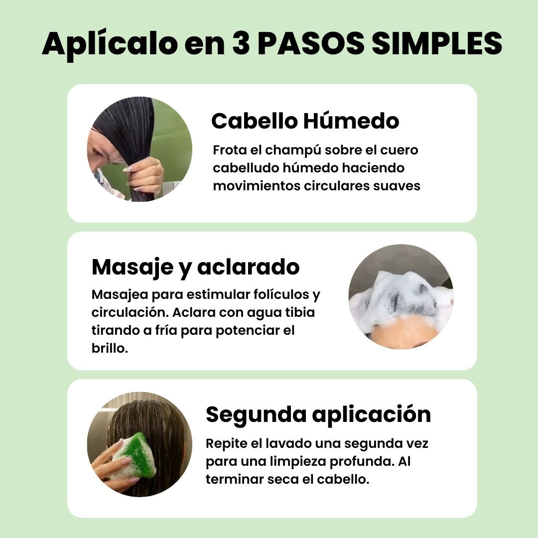 RevHair™ | Jabón Coreano Natural para Reducir la Caída y Fortalecer Cabello