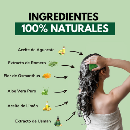 RevHair™ | Jabón Coreano Natural para Reducir la Caída y Fortalecer Cabello