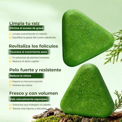 RevHair™ | Jabón Coreano Natural para Reducir la Caída y Fortalecer Cabello